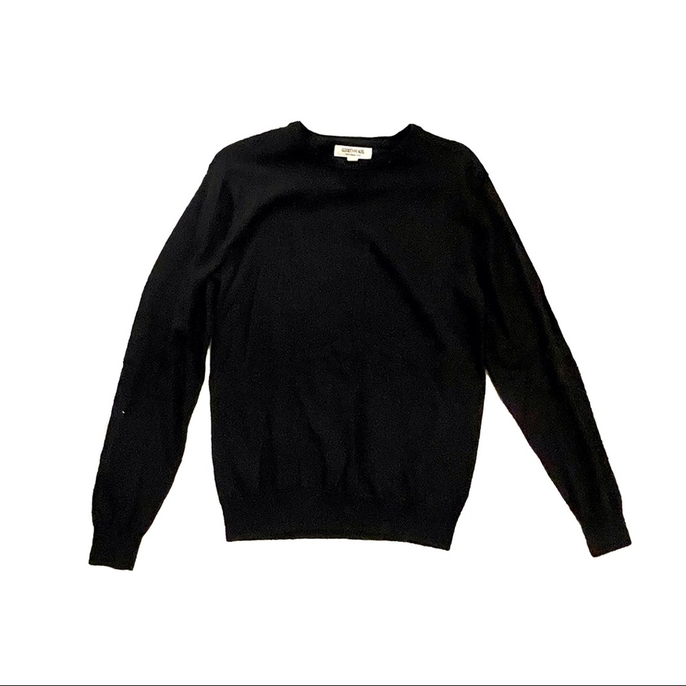 Black 100% Merino Wool Sweater